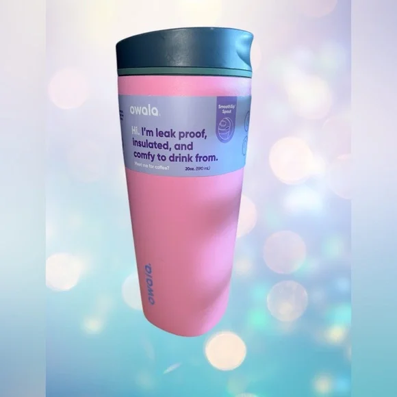 Owala 💅 🌸 Pink Coffee Insulated Tumbler - Picture 7 of 13